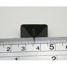 Wuuycoky Pyramidal Large-Headed Nail 19mm Side Length Color Antique Brass Pack of 40