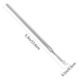 Baluue 2Pcs Stainless Steel Ear Scoops Portable Ear Wax Remover Tools with Skid Resistant Design for Adults Durable Metal Earpicks and Comfortable Use