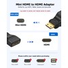 Mini HDMI to HDMI Adapter 2-Pack, High Speed Female HDMI