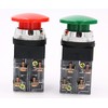 AC 250V 6A 1NO 1NC DPST Momentary Mushroom Head Push