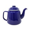 STEELEX 1.5L Enamel Teapot Blue & White Rim Gas Electric