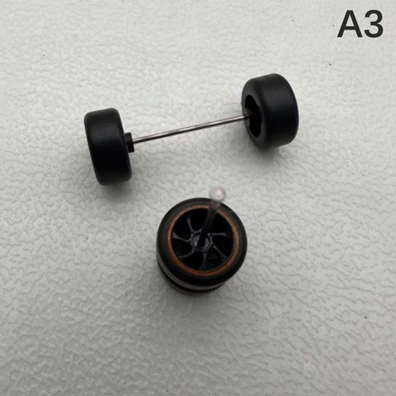 Pack of 4 1/64 Scale Remote Control Car Wheels with