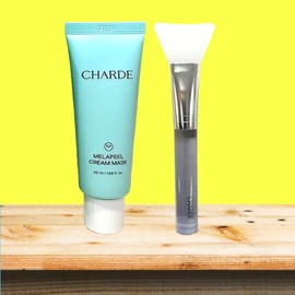 Shard Mela Care Peel Cream Mask Pack Cream Melanin Melafila Freckle Pack Absorption Care Tearing Black Mask + Brush / 샤르드 멜라케어 필크림 마스크 팩 크림 멜라닌 멜라필아 기미팩 흡착케어 뜯는 흑자팩+브러쉬