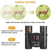 Zoom Powerful Binoculars Protable HD Night Optics Hunting Outdoor Day