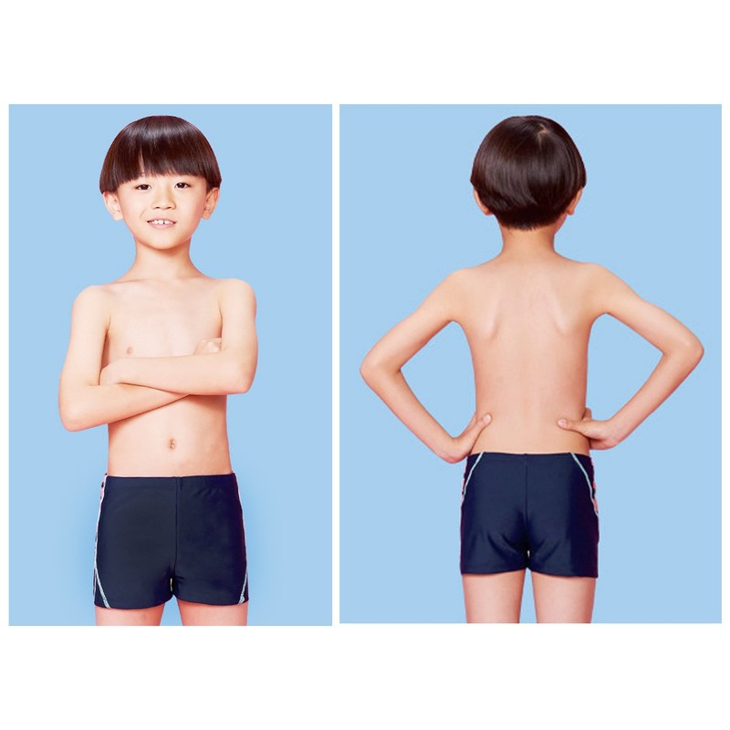 Aivtalk - Calzoncillos de natación para niños, Azul Rosa, 7-8