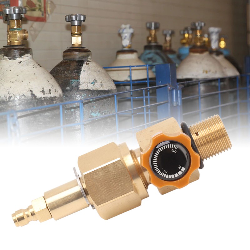 CO2 Tank Refill Valve Brass Anti Corrosion M18 X 1.5