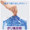 Fukusuke Industries Poly Furoshiki Polka Dot Blue 3.5 inches (90