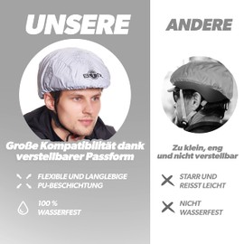 BTR Bicycle Helmet Rain Cover, Bike Helmet Cover, Waterproof Rain Cover for Cycling Helmets