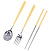 304 Stainless Steel Fork Spoon Chopsticks Set Flatware Reusable Utensils