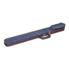 MI&VI Classic Hardshell Double Bass Bow Case for (1) German Style Double Bass Bow with Shoulder Straps (Blue)