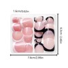 48Pcs Press on Toenails French Tips Toe Nails Press ons