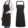 Gvolatee 2 Pieces Adjustable Apron with Pockets, Unisex Cooking Apron,
