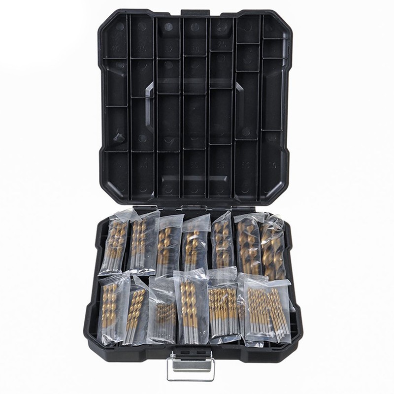 Twist Drill Bit Set High Speed Steel 1.5mm to 10mm