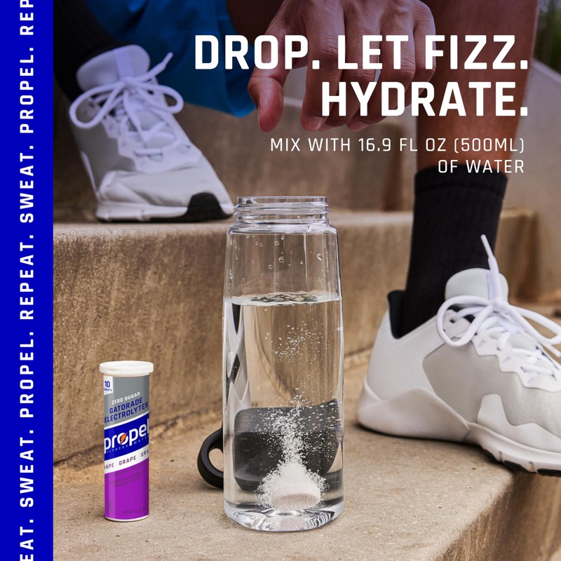 Propel Fitness Water Tablets, Berry, 10 Count Tube, (Pack of