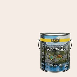 Rodda Paint CASCADIA XL Exterior Satin Paint & Primer in One, 1-Gallon, White Meadow