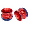 1 Pair NAB Hub Adapters Polished Aluminum Alloy Universal Loading
