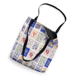 Italian Summer Aesthetic Coastal Blue trendy Coastal Preppy Tote Bag