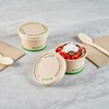 Restaurantware-LIDS ONLY: Sustain Round Paper Soup Container Lids, 50 Disposable