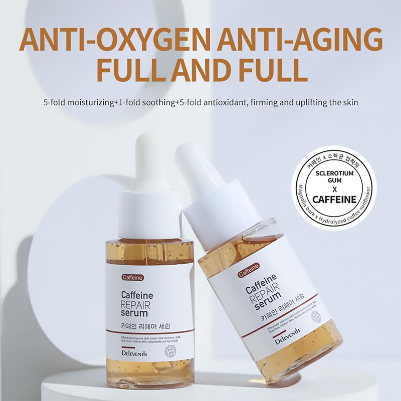 DEleventh Korean Brand Caffeine Repair Face Serum 37ml/Formulated with Natural