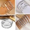 PNYFIL 99 Pcs Silver Plated Jewelry Set for Women -