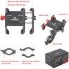 Universal Cell Phone Mount Holder Bicycle GPS Bracket360° Aluminium Motorcycle