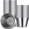 Potchen 48 Pack 2.5 oz Metal Ramekins Sauce Cups Stainless