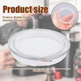 lasuroa Milk Frother Replacement Lid for Nespresso, Plastic Milk Frother Cover & Seal Part 93271 Compatible with Nespresso Aeroccino3 3R 3593 3594 MS-623697