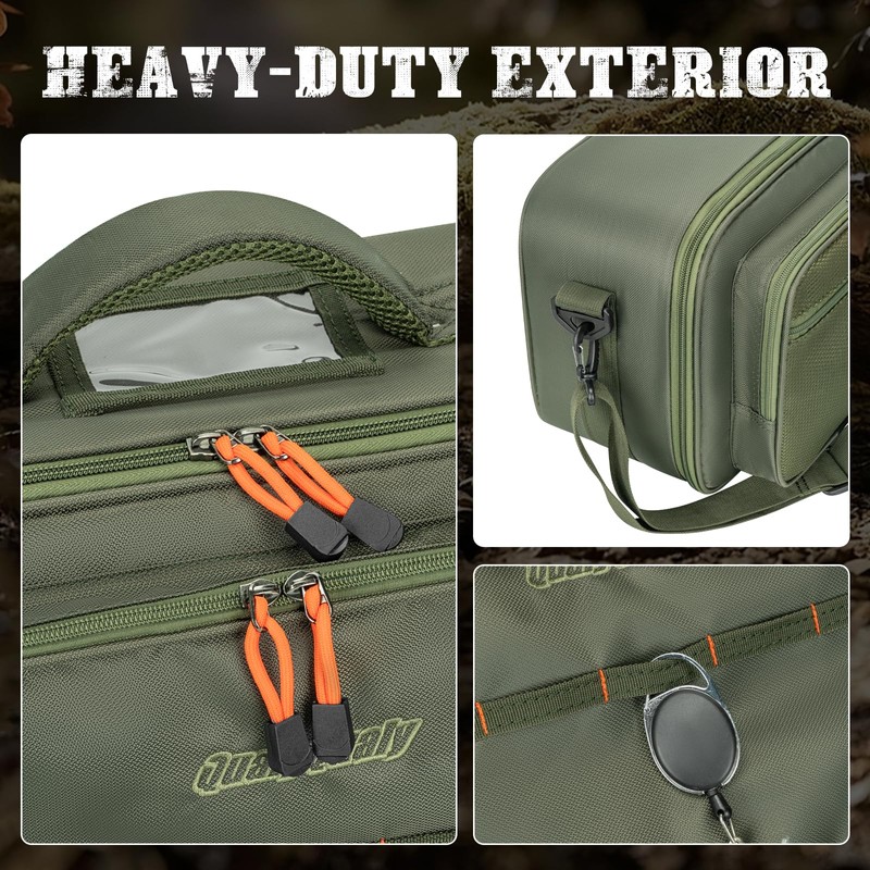 QualyQualy Fly Fishing Rod Travel Case Fishing Tackle Storage Bag