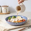 Selamica Ceramic Pasta Bowls Set 34 OZ, Large Salad Bowls
