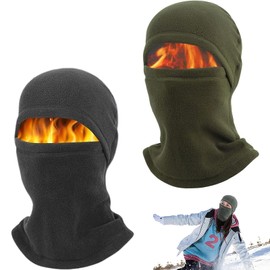 ARROMI 2 PCS Balaclavas for Men, Black Balaclava, Motorbike Balaclava, Ski Mask, Unisex Lightweight Ski Masks for Men for Outdoor Sports Fishing Skiing Motorcycle Cycling