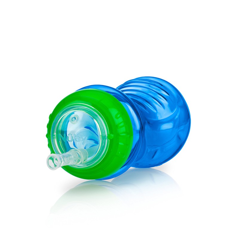 Nuby No-Spill Sippy Cup with Flex Straw for Boys -