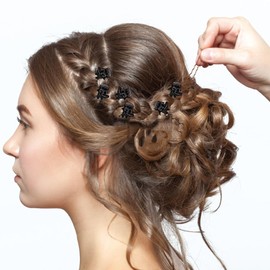 Mini Hair Clips Women Girls Small Hair Clips Plastic Pine Clips Hair Non-Slip Hair Gripper Orchid Clips Firm Back Beauty Tool Hair Styling Hair Clips Pack of 100