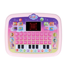 LED Early Education Machine Multifunctional Interactive Learning Machine for Children Pink