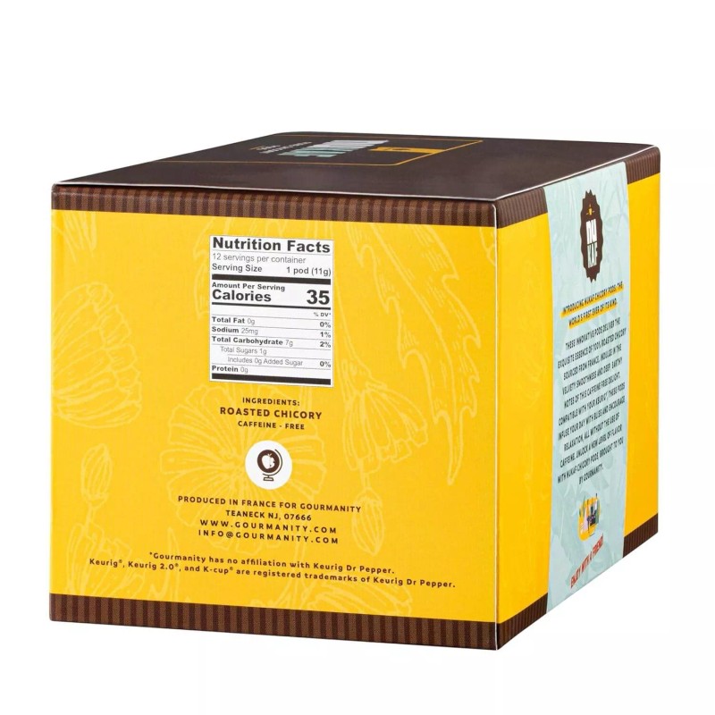 nuKAF Chicory Coffee Keurig K Cups 100% Chicory Root Coffee