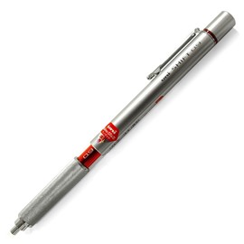 Uni M91010.26 Shift Pipe Lock Drafting 0.9mm Pencil, Silver Body with Red Accent (M91010.26)