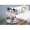 Nifty 2-Tier Cosmetic Organizing Carousel - White Powder Coat Finish,
