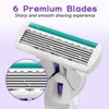 Razors for Women with 6 Premium Blades, Women's Razors for