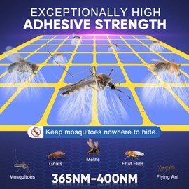 20 Packs Sticky Replacement Glue Card，Fly Trap Indoor Refill，Gnat Traps for House Fly Light Trap，Indoor Plug-in Refill Board Mosquito, Fly, Moth, Flying Gnat(Yellow)