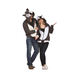 RG Costumes Smoochi Squirre Hoodie (Charcoal/Off White;Large)