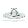 PATIKIL 202lbs 115mm Steel Ceiling Hooks, Ceiling Fan Hook Pad