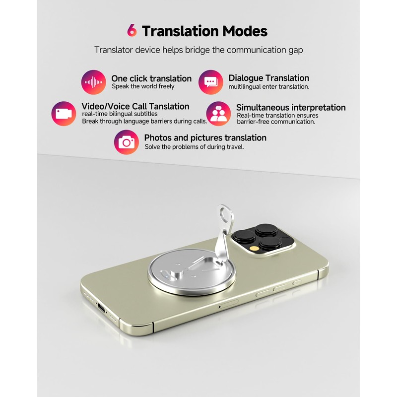AI Language Translator Device - EIRIX 138 Languages Real-Time Two-Way