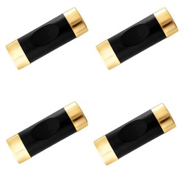 FFOFGFEM 4 Pcs Alloy Chopstick Rest Black Gold Chopstick Holder Chinese Chopstick Spoon Rest Table Decoration Simple Cushion Spoon Holder for Home Restaurant Kitchen Tableware Rack