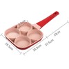4 Hole Egg Frying Cooker Pan Non Stick Flat Bottom