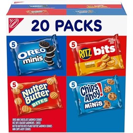 Nabisco Classic Mix paquete variado con galletas y galletas, caja de 20 unidades, 20 onzas (Paquete de 20)
