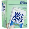 Singles Sensitive Skin Individually Wrapped Hand Moist Wipes, 24 Count