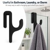 Shower Door Towel Hook for 8mm Glass – PET Door-Mount