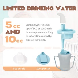 Ehucon Dysphagia Regulating Drinking Cup for Swallowing and Disorders People,Dispenses 5cc or 10cc of Liquid Each Time,No Thickener is Used.Helps to Prevent Choking