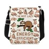 Sloth Crossbody Bag I'm Not Lazy I'm Energy Efficient Cute