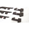 GMC 4PCS Gloss Black Door Rear AT4 Canyon OVERLAY Emblems