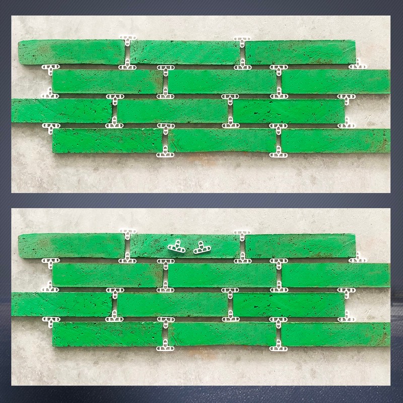1000pcs 3/8 inch Tile Brick Leveling Clips 10mm Thin Red